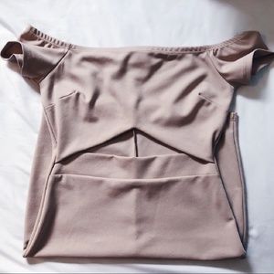 Blush Cutout Bodycon Homecoming/formal dress